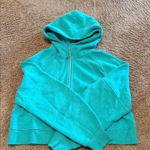 lululemon athletica Turquoise Zip-Up Sweater